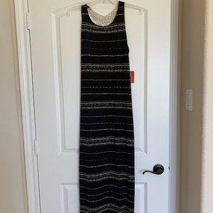 Mossimo Supply Co. Black/Cream Maxi Dress